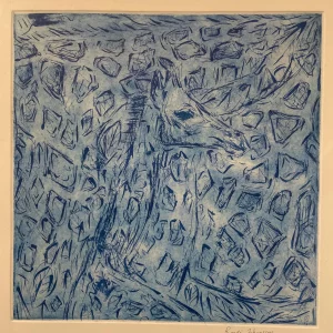 Aguafuerte - Jirafa - hecha por Randi Johansson