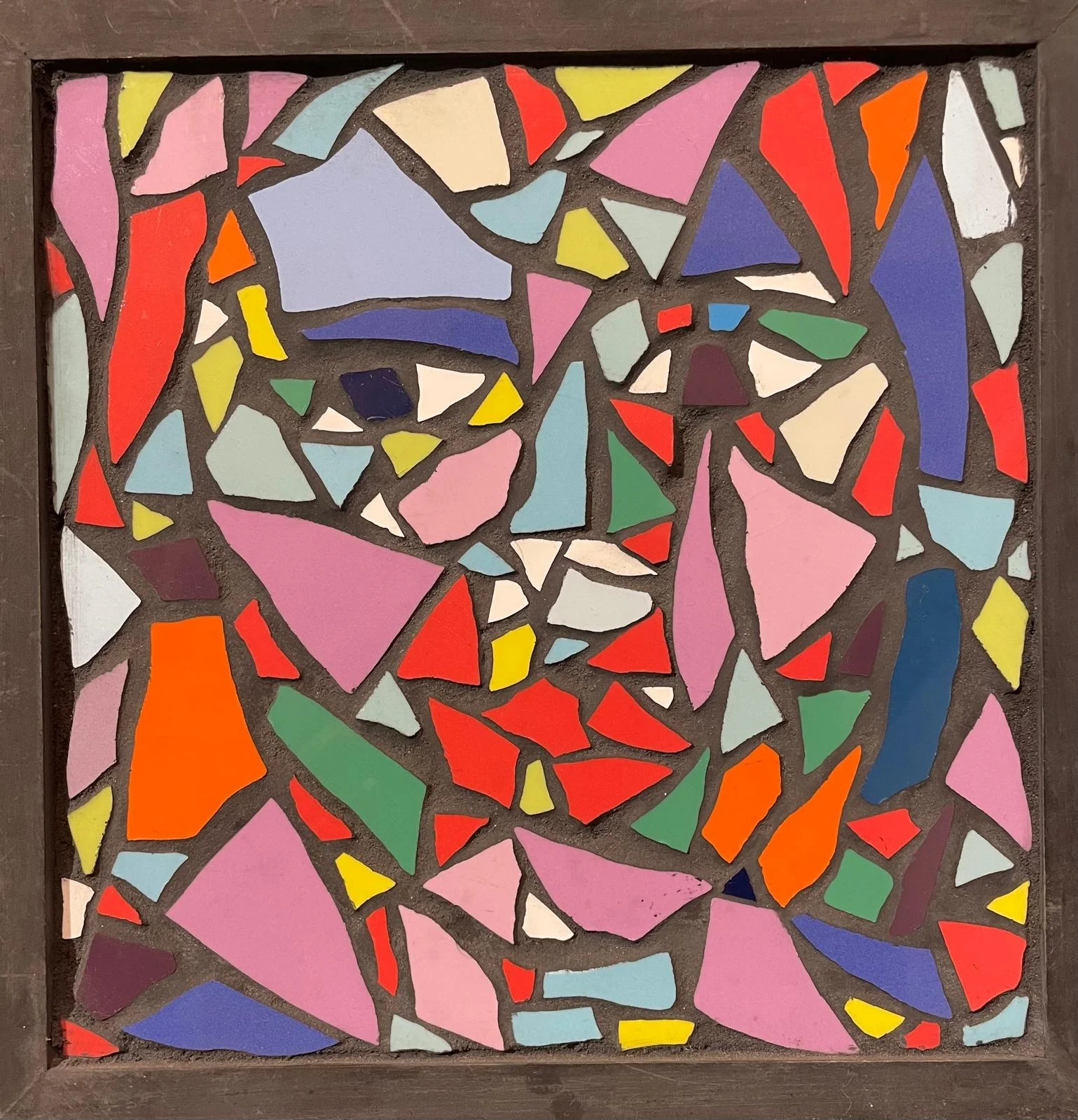 Retrato Mosaico Trencadís - 20x20 hecho pòr la artista Randi Johansson
