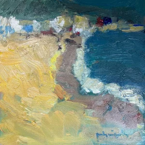 óleo sobre cartón 25x25 palomo miguelena 2010